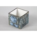 A Troika square vase, 3 1/4" high