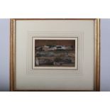 Attributed to Frederick William Watts: oil on card, three logs, Fine Art Society label verso, 4 1/2"