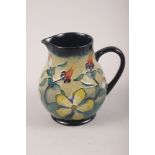 A Moorcroft "Hypericum" pattern baluster jug, 5 1/2" high