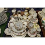 A quantity of coffee cans and saucers, including Wedgwood and Bavaria, and a Royal Worcester "