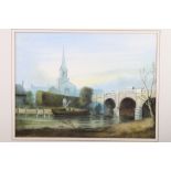 David Prichard: a view of Wallingford Bridge, and five other watercolour and bodycolour studies,