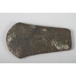 An Iron Age axehead, 4 1/8" long