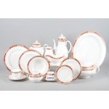 A Royal Worcester "Beaufort" pattern combination service for eight, including a platter, two tureens