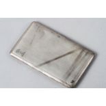 An engine turned silver cigarette case, 7.1oz troy approx