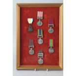 A set of seven 19th century and early 20th century medals awarded to members of the Singh family,