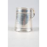 A silver half pint mug, 6.6oz troy approx