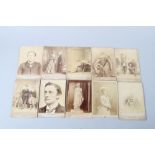 A collection of ten cabinet card photographs of 19th century theatrical actors, Forbes Robertson,