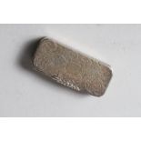 A Georgian rectangular snuff box, 1.1oz troy approx