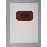 Peter Kalkhof: an unframed artist's proof, abstract, 5 3/4" x 9 3/4