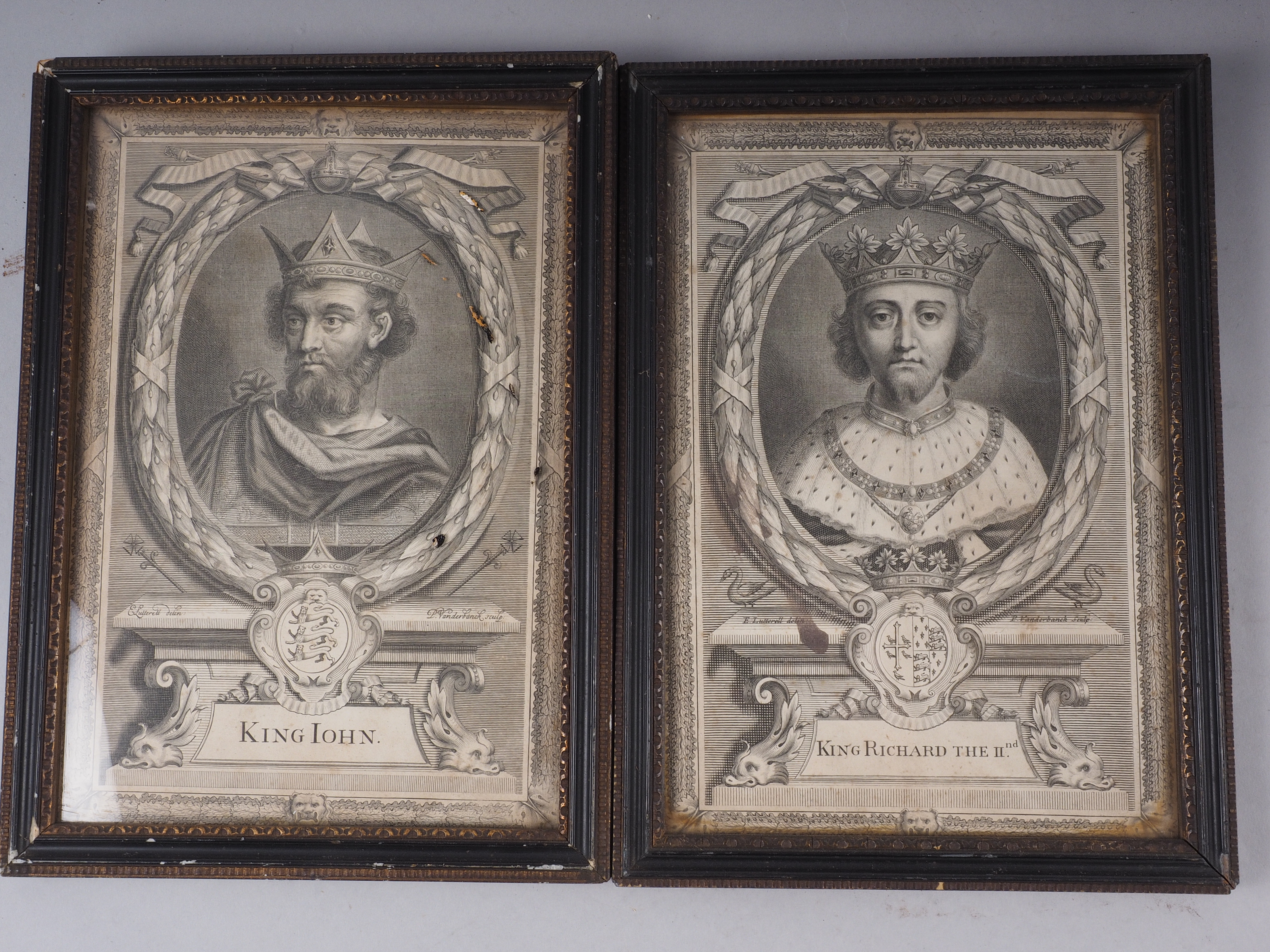 An assortment of framed watercolours and prints, including 18th century portraits etc. - Image 10 of 17