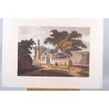 After Col Ward W Orme: an early 19th century hand-coloured aquatint, "The Burial Place of Peer Zada,