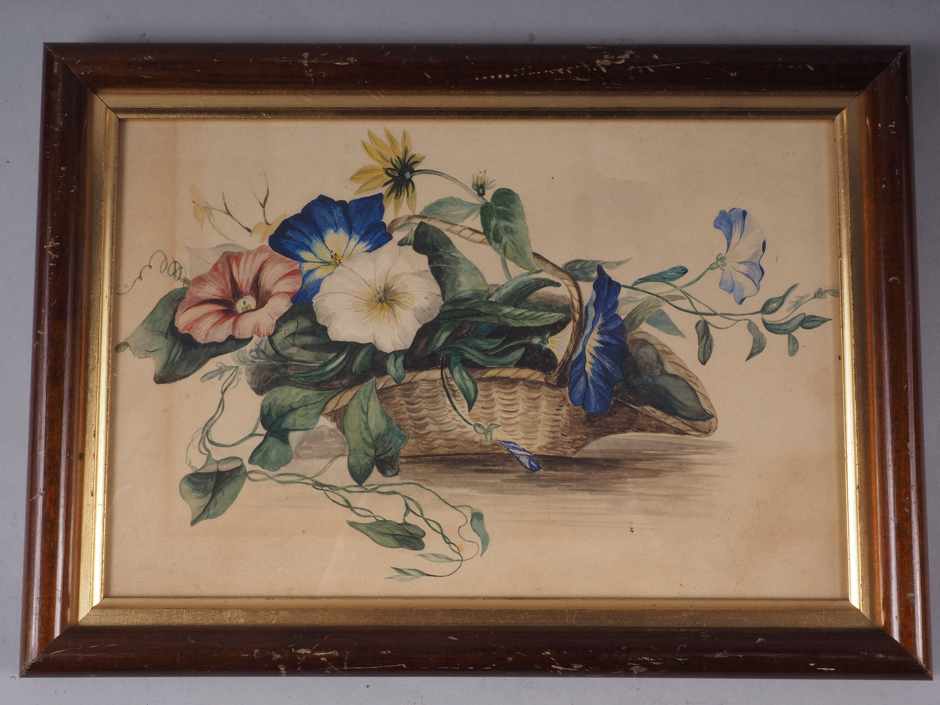 An assortment of framed watercolours and prints, including 18th century portraits etc. - Image 16 of 17