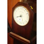 A tide clock with quartz movement, in mahogany long case, 53 1/2" high