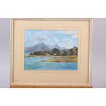 E Bryce: an oil painting of Killarney, 6" x 8", in grey textured frame