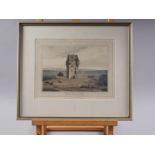 After William Daniell: a pair of 19th century aquatints, "Coxtown Tower near Elgin" and "West