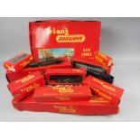 A quantity of boxed Tri-ang model railway OO gauge accessories, including a River Bridge, a Large