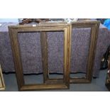 A pair of 19th century gilt picture frames, apertures 23" x 31" approx