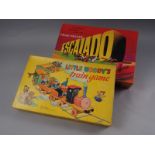 An Enid Blyton "Little Noddy's Train Game", in box, and a Chad Valley "Escalado" game, boxed