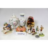 A quantity of ceramics, including seven Royal Doulton Bunnykins figures, a pair of Hammersley