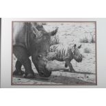 Clive Meredith: a set of five signed limited edition black and white prints, African game, and a