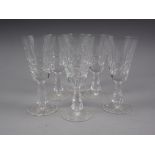 A set of six Waterford "Kylemore" pattern port glasses, 5 1/4" high