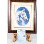 Reg Miller: a signed limited edition colour print, "Desert Orchid", a Spirit of Sport limited