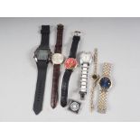 A selection of wristwatches, including a gentleman's Avia automatic wristwatch, a Mao waving hand