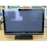 A Panasonic Viera 42" LCD TV with remote.