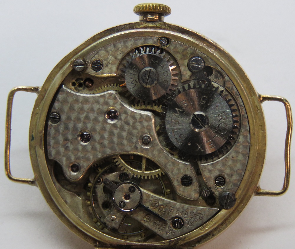 A vintage 9ct gold Rolex wristwatch, movement marked Rolex 15 jewels, - Image 4 of 5