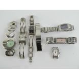 Six designer stainless steel ladies bracelet watches including DKNY, Oasis, Storm and Seksy.