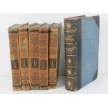 Books; Old Morality by Sir Walter Scott, half leather bound.