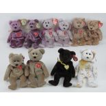 Ty Beanie Babies/Beanie Bears; A collection of Signature bears 1999, 2000 (x2) 2001 (x2),