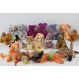 Ty Beanie Babies/Beanie Bears; 'Milennium' (x2, one with tag, one without), 'Ty 2K', (x2 with tags).