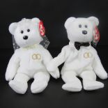 Ty Beanie Babies/Beanie Bears; 'Mr & Mrs' in plastic case with tags.
