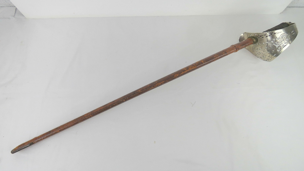 A George V army cutlass made by Fenton Bros Sheffield 'Sword Cutlers to the War Office',