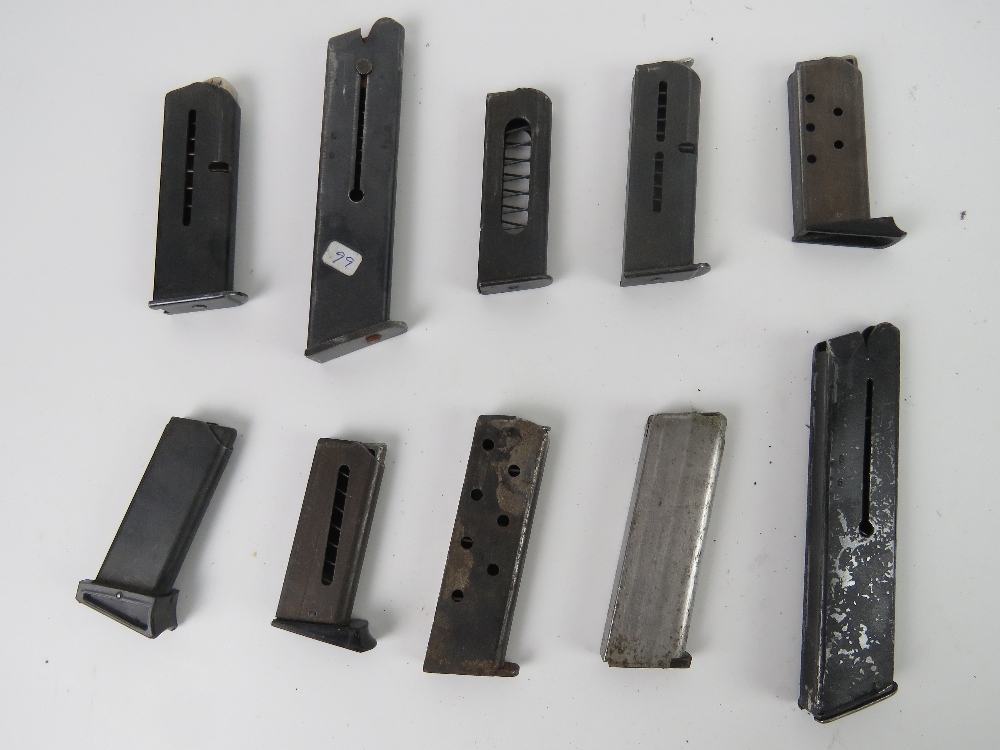 Ten assorted pistol magazines, one marked Fronmer 7.65 M/M. - Image 2 of 3