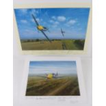 Gerald Coulson, three signed limited edition prints; 'Knight of the Sky' 193/300,