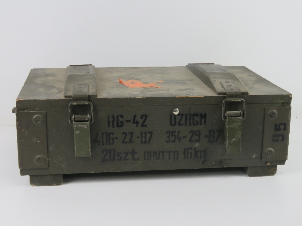 Twenty inert F1 Limonka and RG42 training grenades, in wooden transit case. - Image 7 of 7