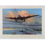 Robert Taylor, profusely signed limited edition print 'Strike and Return', 276/400,