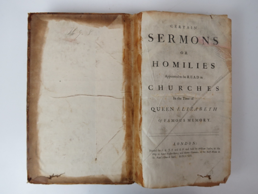 Book; Certain Sermons or Homilies Appoin - Image 2 of 4