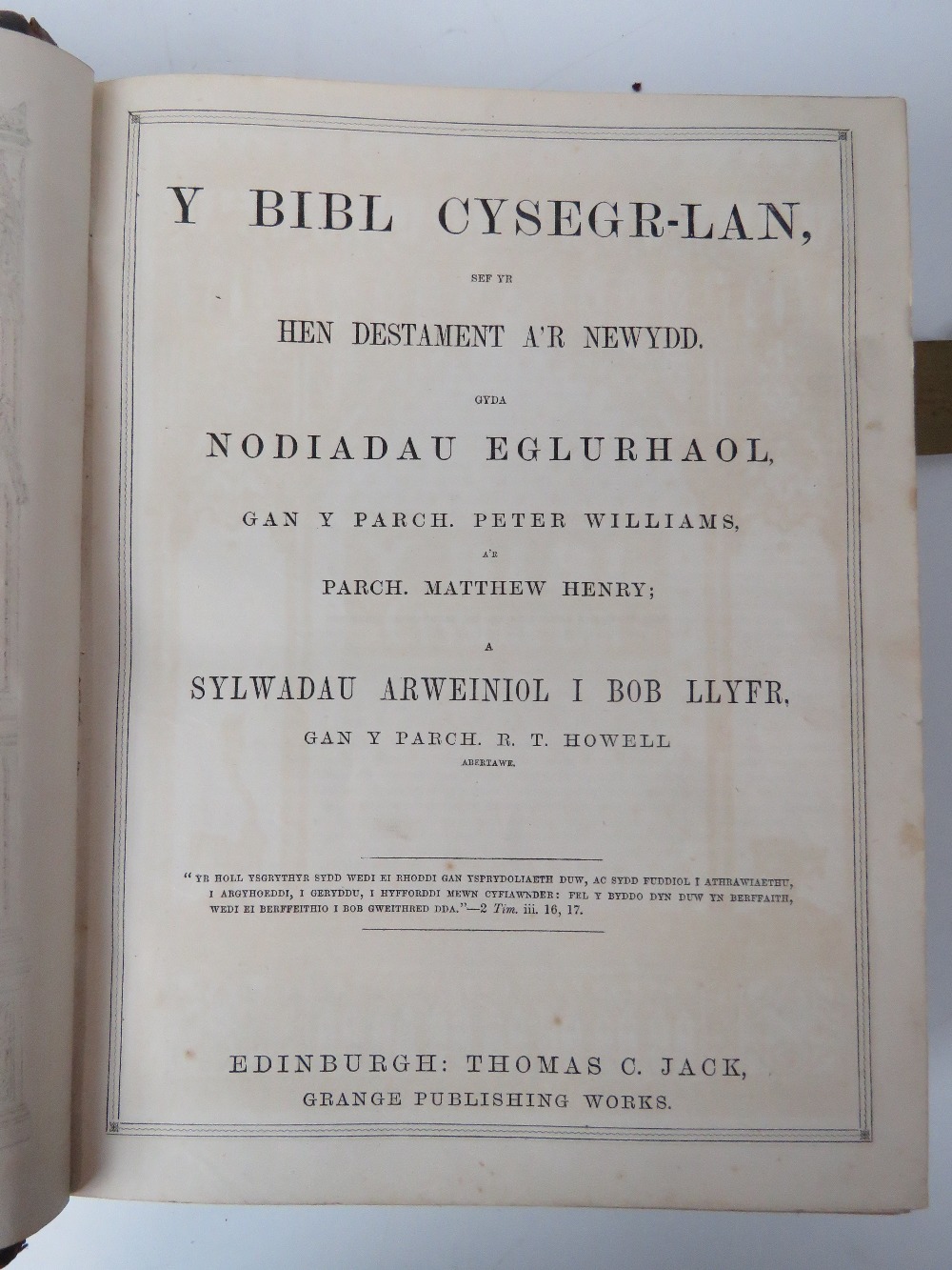 Book; The Holy Bible 'Y Bibl Cysegr-lan' - Image 3 of 7