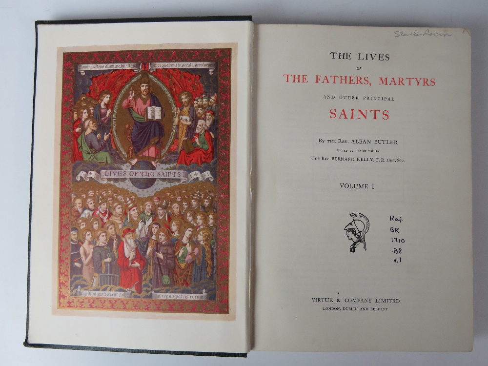 Books; Butler's Lives of the Saints. 'Th - Image 2 of 4