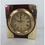 A Citizen mantle clock having brass fitt