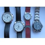 Two stainless steel watches by Knapp, ea