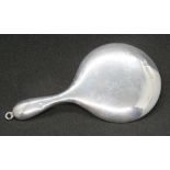 A HM silver miniature chatelaine style 'hand' mirror, 8.5cm in length.