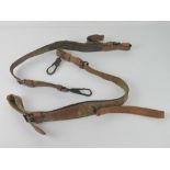 A pair of leather MG42 /53 Lafette strap