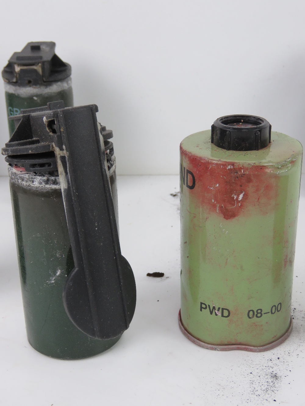 Seven inert British smoke grenades. - Image 2 of 2