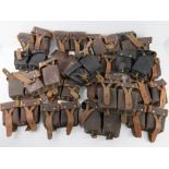 A quantity of twenty SKS leather ammo po