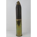 An inert WWI Minewaffer 75mm shell, date