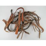 Ten WWII PPSH-41 leather slings.